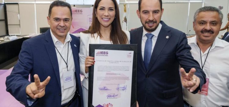 Libia Denisse recibe la constancia de mayoría como gobernadora de Guanajuato